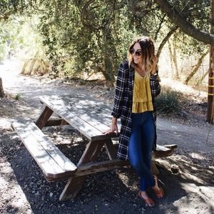 Plaid Long Sleeve Cardigan